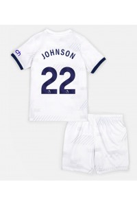 Fotbalové Dres Tottenham Hotspur Brennan Johnson #22 Dětské Domácí Oblečení 2023-24 Krátký Rukáv (+ trenýrky)